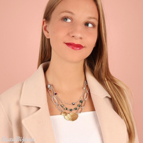 Колье TARATATA, Divine, со стеклянными бусинами, TT-W22-15105-204 золотистый фото 3