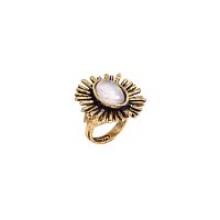 Кольцо Alcozer&J, с кварцем, AL2502-A58OE24 золотистый