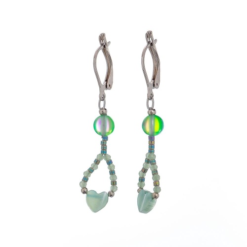 Серьги Lanzerotti, Ispirazione, перламутр, хрусталь, кристалл, LZ-24.10-468 бирюзовый