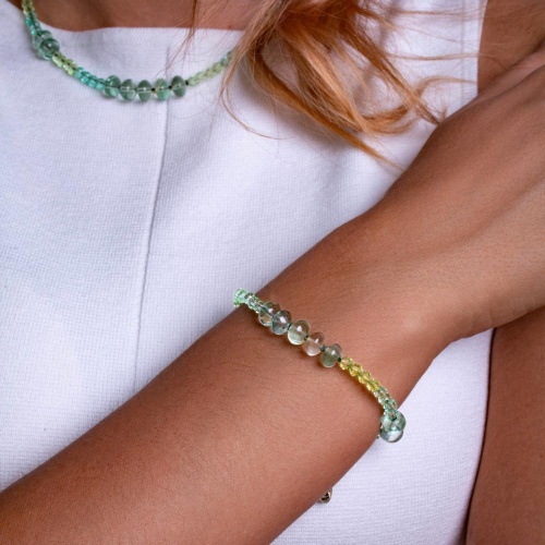 Браслет Lanzerotti, Ispirazione, флюорит, кристаллы, LZ-24.10-381 зеленый фото 2