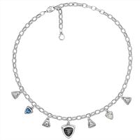 Колье Ciclon, Fortuna, с кристаллами Swarovski, CN-251807 серый