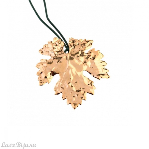 Колье Ester Bijoux Виноградный лист LF23A-G BR