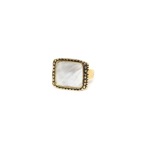 Кольцо Nature Bijoux, Vendome, с перламутром, NB23.2-19-24950 белый фото 2