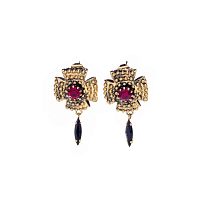 Серьги Celeste G, с кристаллами Swarovski, CS26.1-2153 красный