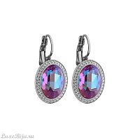 Серьги Qudo Tivola Burgundy delite 311677 R/S
