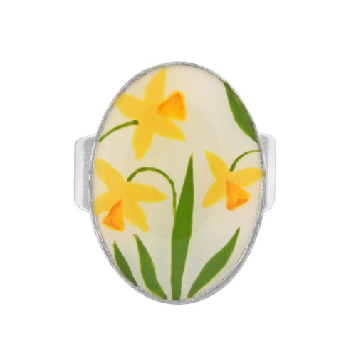 Кольцо TARATATA, Jonquille, разъемное, с узорами и цветной смолой, TT-W24-01401-10Y желтый фото 4