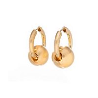 Серьги Dansk Copenhagen, Tabitha, с металлической бусиной, DNSK26.1-3C2601015 золотистый