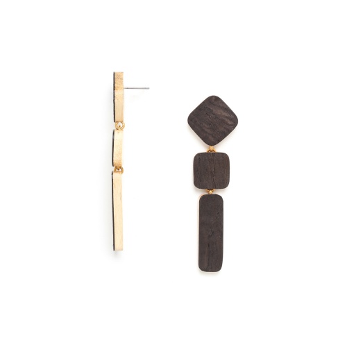 Серьги Nature Bijoux, Wenge, тамариндовое дерево,шпон,гмелина, NB22.1-12-77230 коричневый фото 6