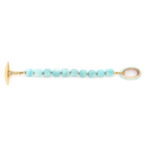 Браслет Nature Bijoux, Mississippi, с амазонитом,вставкой из дерева и эмалью, NB25.1-13-44062 бирюзовый фото 2