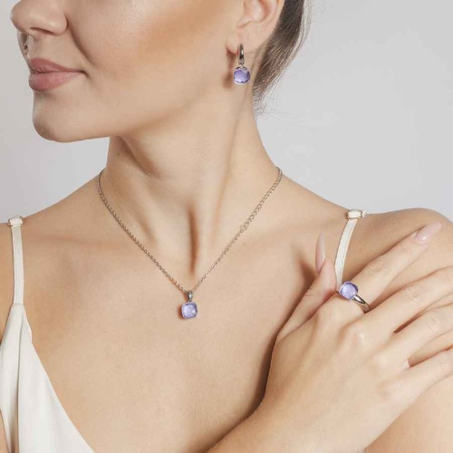 Кольцо Qudo Firenze medium orchid 16.5 мм 611971 R/S фото 4
