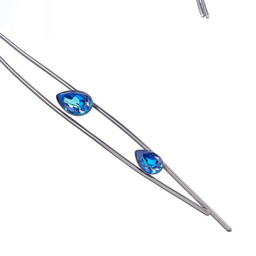 Колье Katerina Vassou, Zada, с кристаллами, KV23-307064B синий фото 4