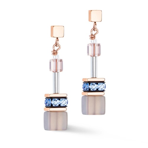 Серьги Coeur de Lion Light blue-Beige, 4905/21-0738 фото 3