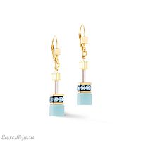 Серьги Coeur de Lion Turquoise-Yellow, 2838/20-0601
