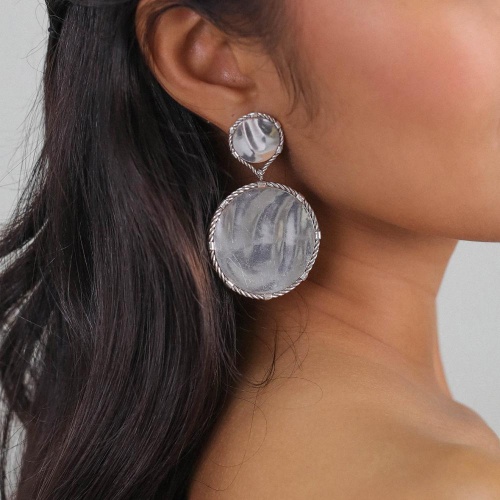 Серьги ORI TAO, Couture, фактурный металл, OT24.1-12-31923 серебристый фото 3