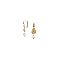 Серьги Franck Herval, Fiona, с жемчугом и кристаллом Swarovski, FH26.2-12-70600 золотистый