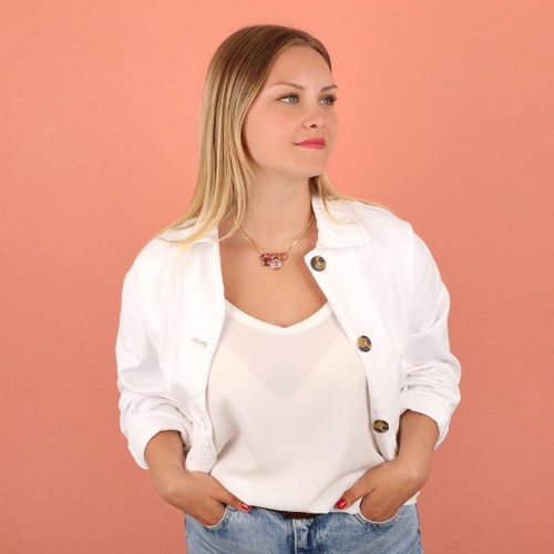 Колье TARATATA, Manufacture, со смолой и стеклянными бусинами, TT-W23-01101-203 красный фото 3