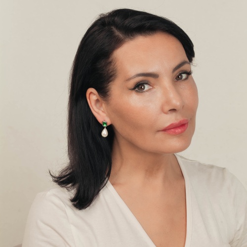 Серьги Fiore Luna EMERALD, ACE22420-07 фото 2