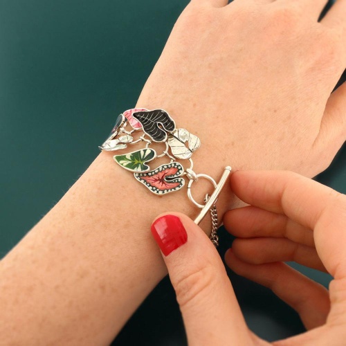 Браслет TARATATA, Fabuleuse, с цветной смолой и узорами, TT-W25-01301-10M серебристый фото 3