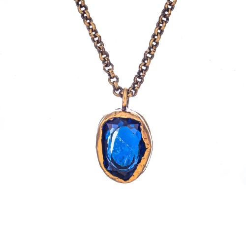 Колье Thot Gioielli, с рейнстоуном, TG25.1-CL110 синий фото 2