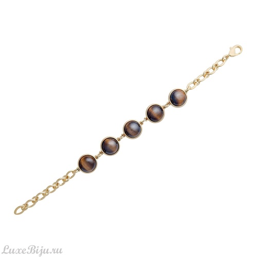 Классический браслет Pearl Tiger Eye C1362.15 BR/G