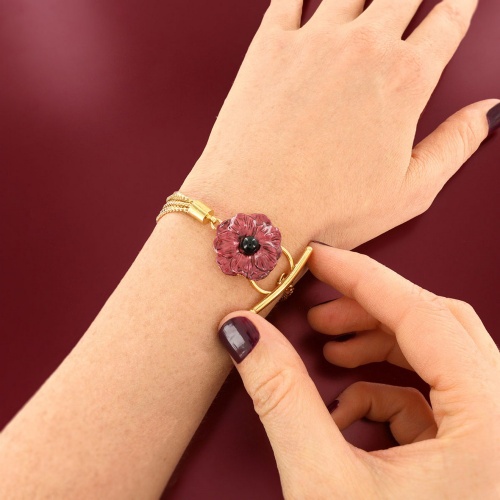 Браслет TARATATA, Carmen, смола, слюдяной порошок, агат, TT-W25-04306-203 красный фото 2