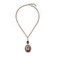 Колье Celeste G, с винтажным кулоном, CS26.1-1956 коричневый