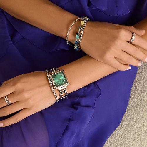 Набор Silver-Green (часы 1 шт., браслет 1 шт.), 7630/53-1705 фото 4