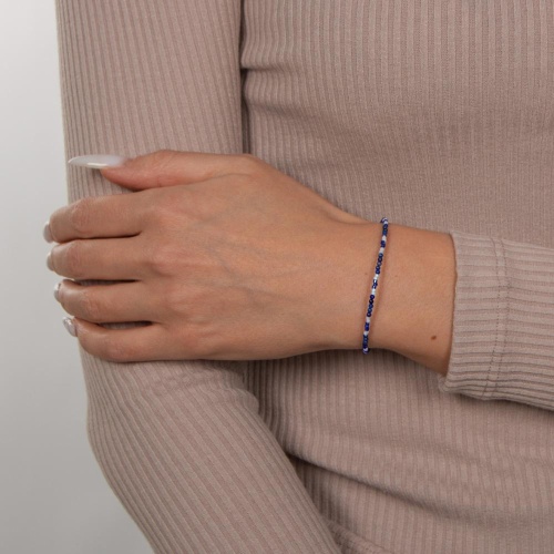 Браслет Lanzerotti, Alba, с лазуритом и кристаллами, LZ-24.02-012 синий фото 3