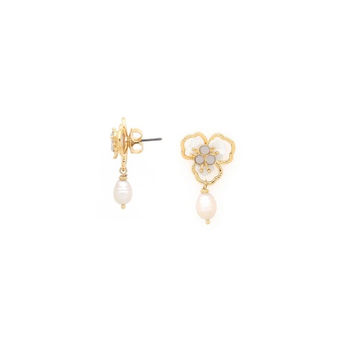 Серьги Franck Herval, Lisette, перламутр, кристаллы Swarovski, жемчуг, FH25.2-12-69675 белый фото 2