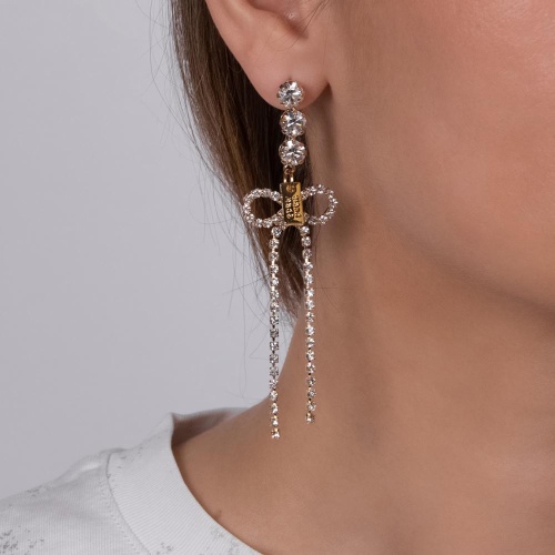 Серьги Moon Paris, Ringo Queen, с бантом в обрамлении кристаллов, MRQ-24.05-005 золотистый фото 2