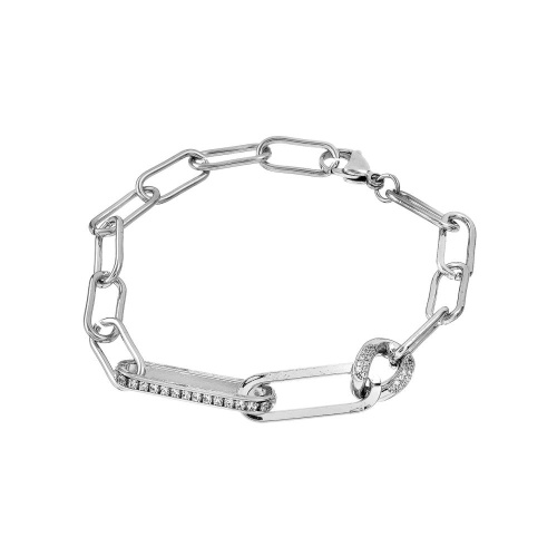 Браслет Moon Paris, Ringo, с кристаллами, MR-26.01-013 серебристый