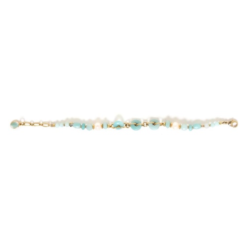 Браслет Nature Bijoux, Honolulu, с амазонитом и жемчугом, NB24.1-13-43513 голубой фото 2