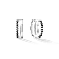 Серьги Coeur de Lion Black-Silver, 0136/21-1317