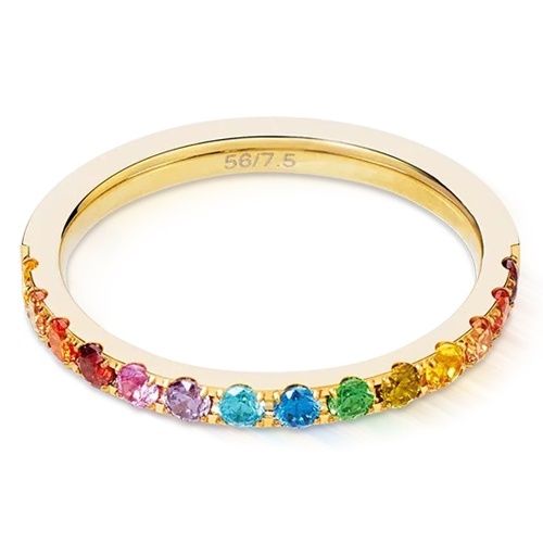 Кольцо Coeur de Lion Multicolour Rainbow-Gold 54, 0146/40-1535 54 фото 3