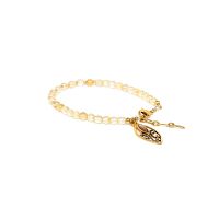 Браслет Nature Bijoux, Gaia, с цитрином и перламутром, NB23.1-13-42860 золотистый