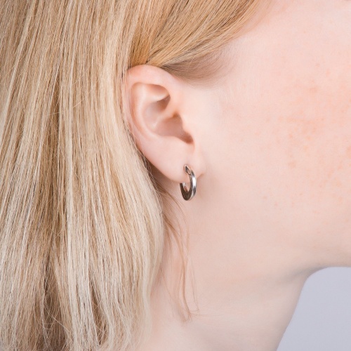 Серьги Ciclon, Ocaso, металл, полукольца с гравировкой, CN-212606 серебристый фото 4