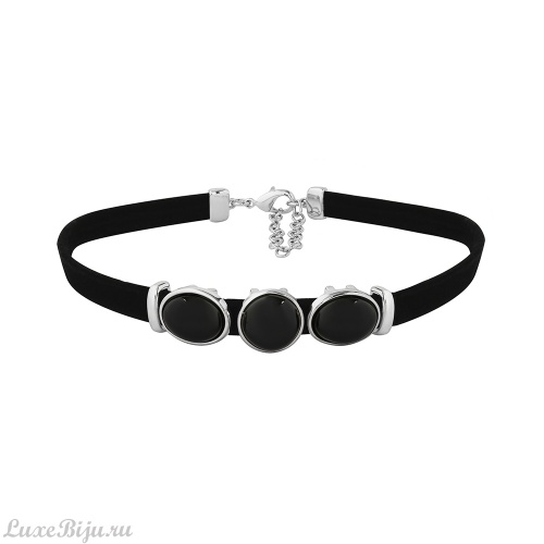 Чокер Possebon pearl black agate