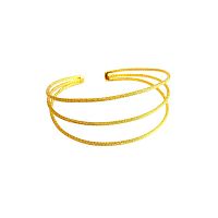Браслет Catherine Bijoux, Andromeda, кафф, тройной, CB26.1-5334EG золотистый