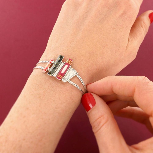 Браслет TARATATA, Romans, с цветной смолой и золотистый краской, TT-H25-01301-10M серебристый фото 3