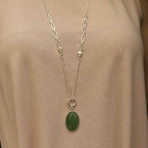Колье Fiore Luna GREEN AVENTURINE, LN5155 G/S фото 2