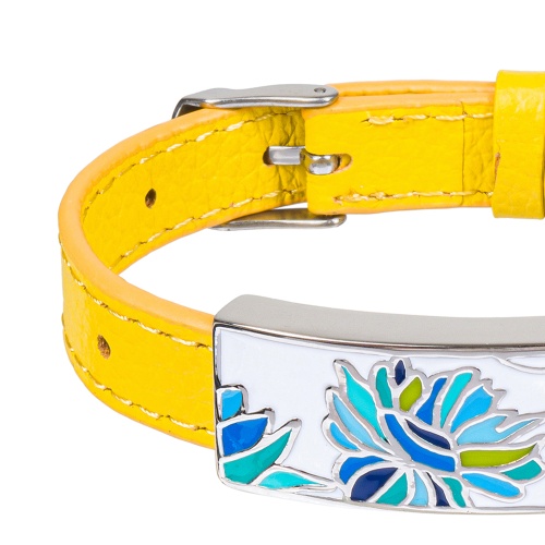 Браслет Fiore Luna на желтом кожанном ремешке, CB03599-14A фото 3