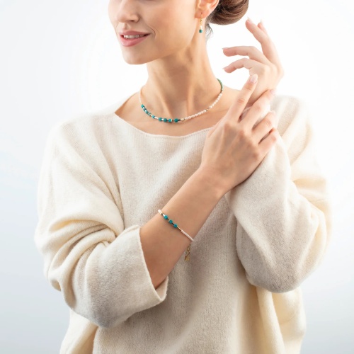 Серьги Coeur de Lion Turquoise-Green, 1126/20-0605 фото 7