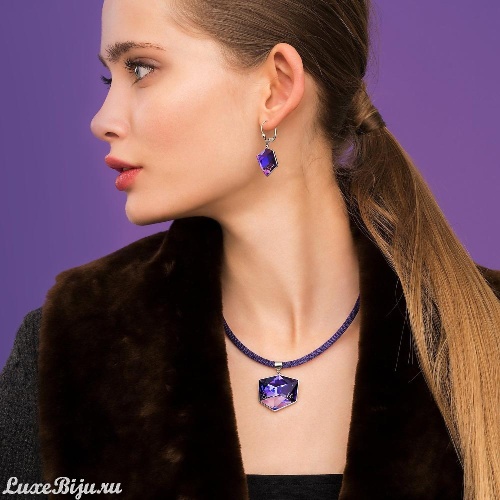 Серьги Coeur de Lion Purple 4889/20-0800 фото 3