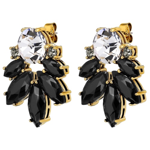 Серьги Dyrberg Kern DRAGO SG BLACK / CRYSTAL, 470021 фото 3