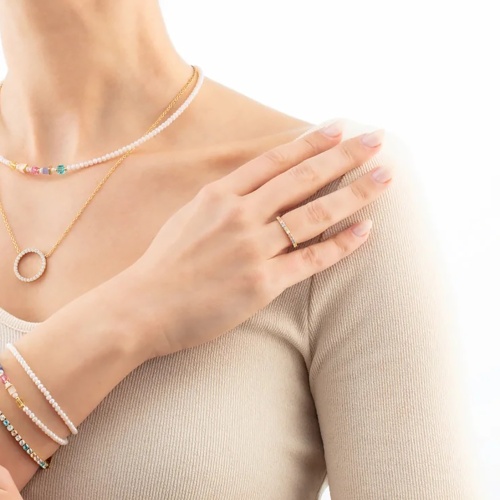 Кольцо Coeur de Lion Multicolour Pastel Gold, 0146/40-1590 52 фото 4