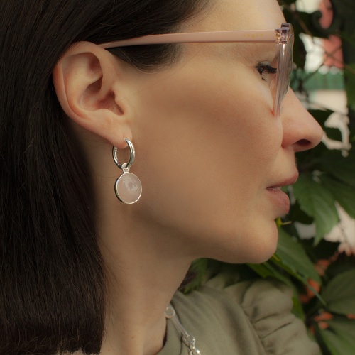 Серьги Fiore Luna ROSE QUARTZ, LE1118 R/S фото 4