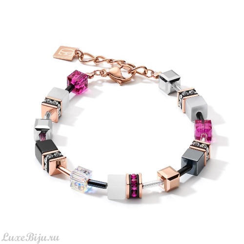 Браслет Coeur de Lion White&Pink Rose Gold 4013/30-0400 фото 3