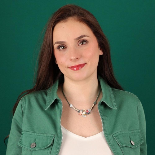 Колье TARATATA, Chapardeuse, с цветной смолой, бусинами и нитью, TT-H24-07117-10M серебристый фото 3