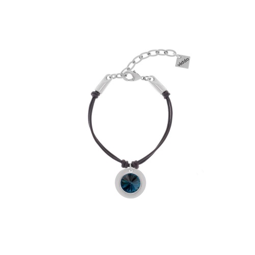 Браслет VIDDA, Sweet, кожаный, с кристаллом Swarovski, VD24.1-01866 синий