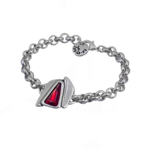 Браслет Tra-la-ra, Odisea, с кристаллом, TLR24-237P002 красный
